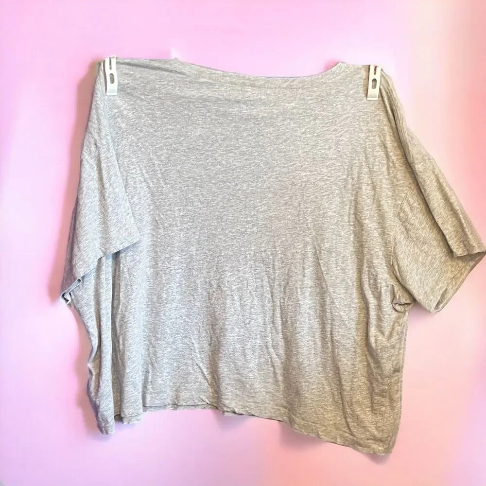Calvin Klein Jeans Plus size gray Crop Top Tee Shirt - 3X - Picture 4 of 5